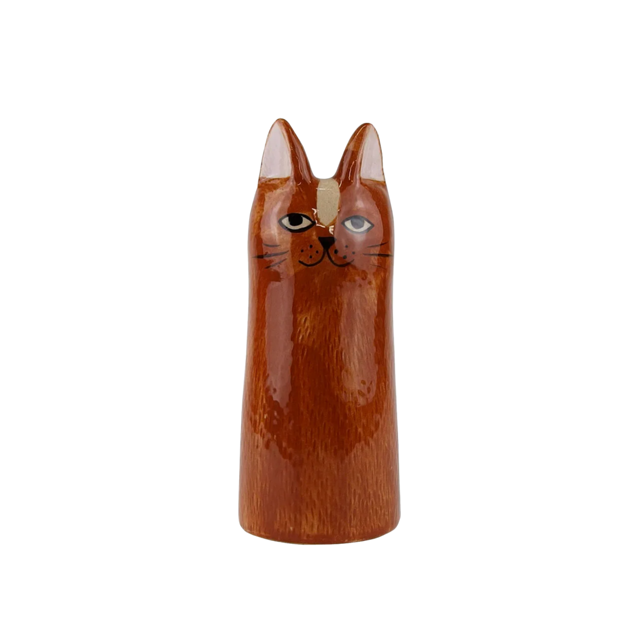 Cat-Shaped Ceramic Flower Vase