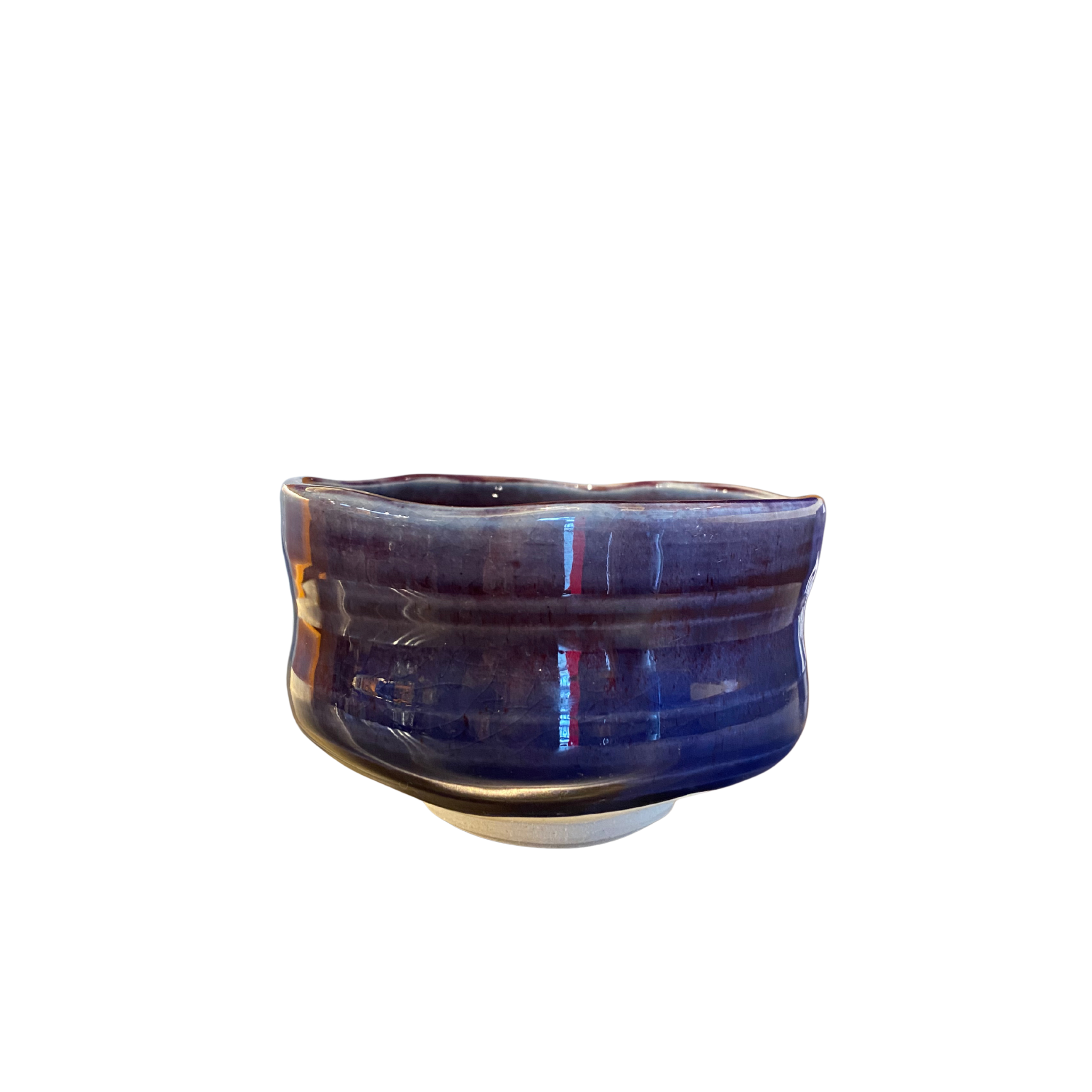 Purple-Blue Ombre Ceramic Bowl